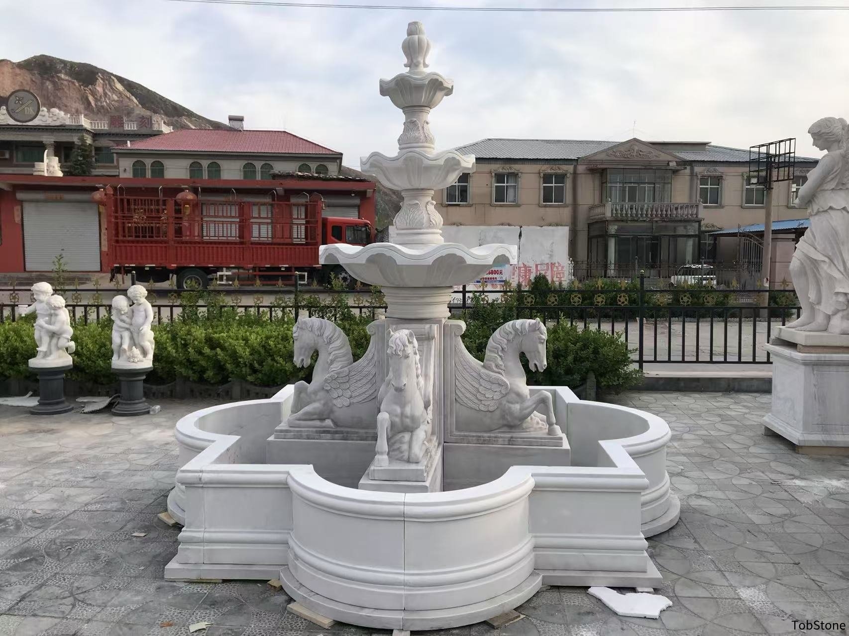 Marble fountain Marble fountain
