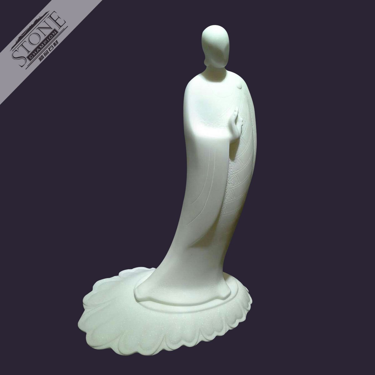 White marble buddha statu