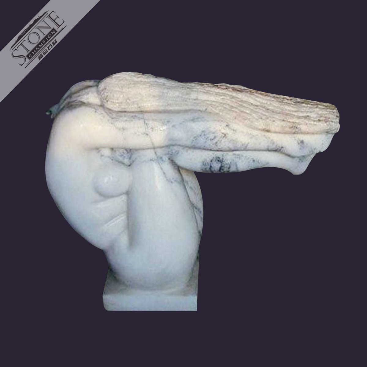 White marble lady abstrac