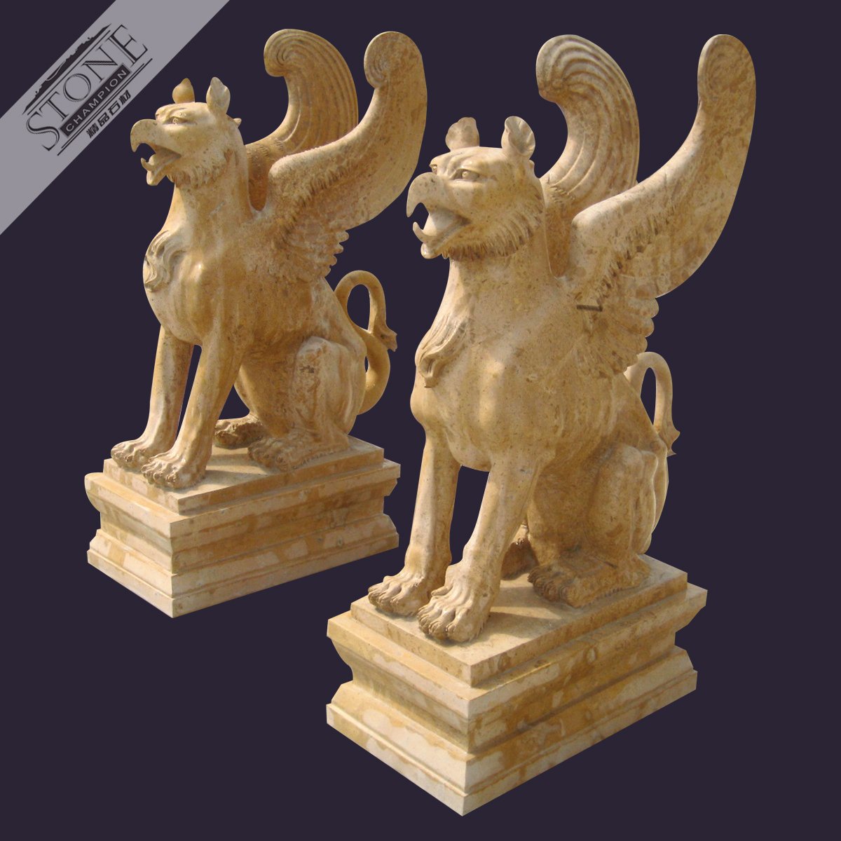 Yellow limestone Sphinx s