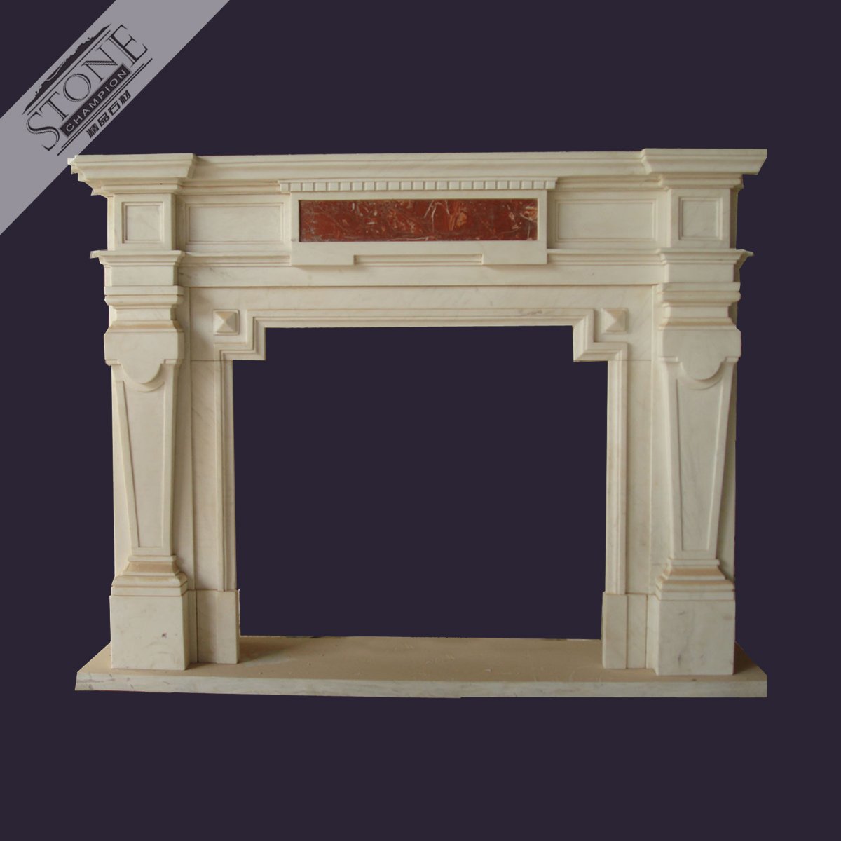 limestone livinng room fireplace