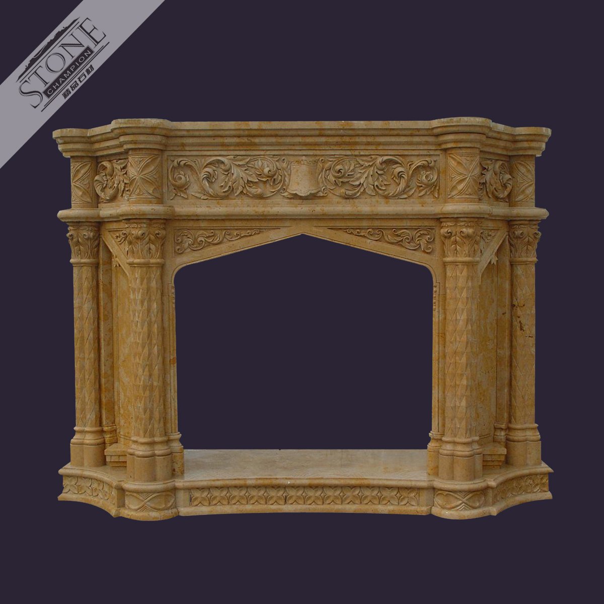 Finely hand carved deep s