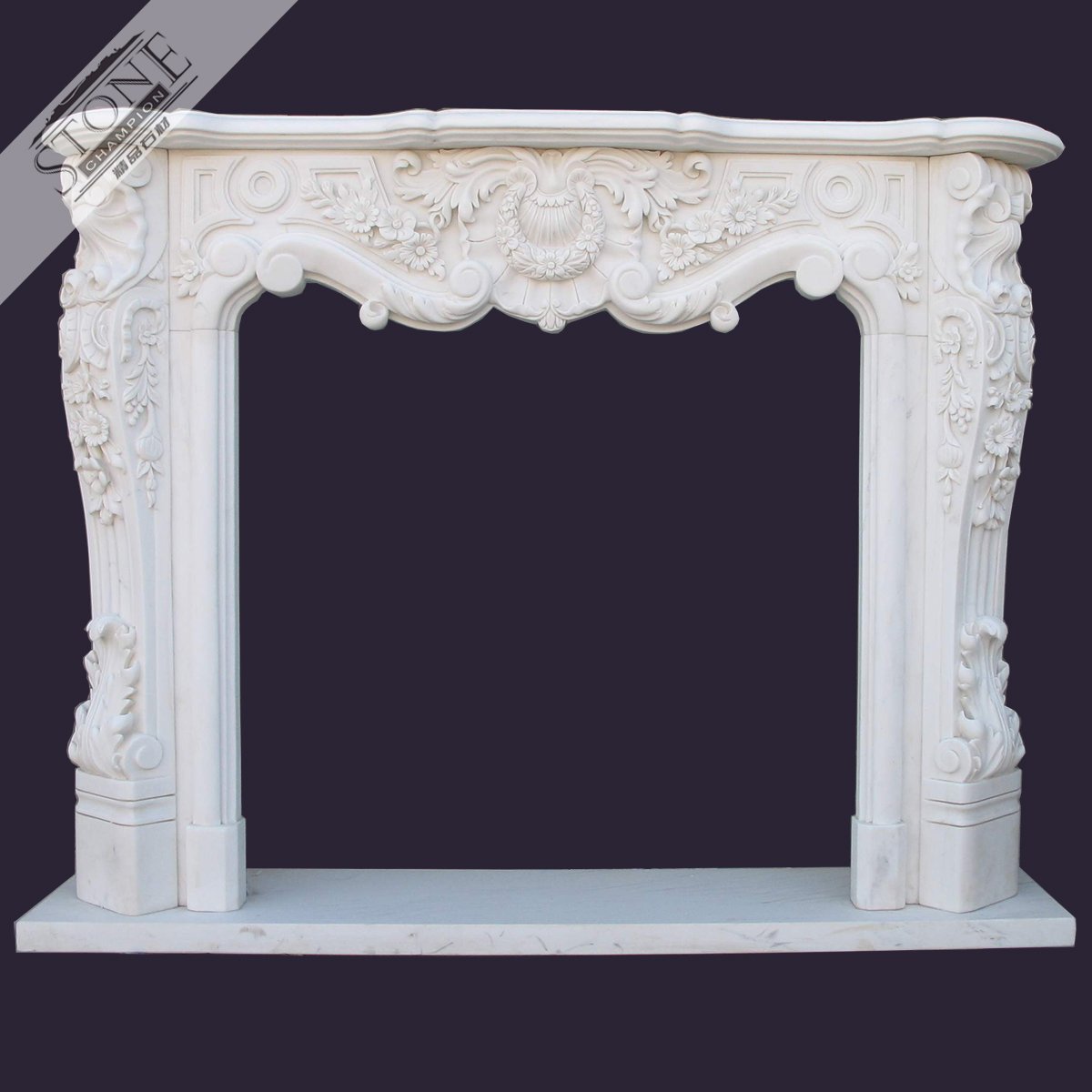 CNC machine produced factory wholesale fireplace mantel
