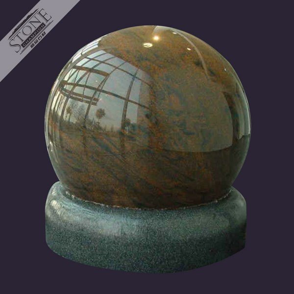 High polished granite outdoor rolling ball fountain
