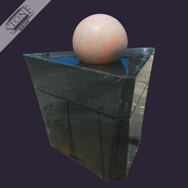 Modern designed floating sphere marble ball fountain