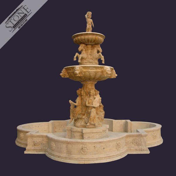 Hand carved large water fountain