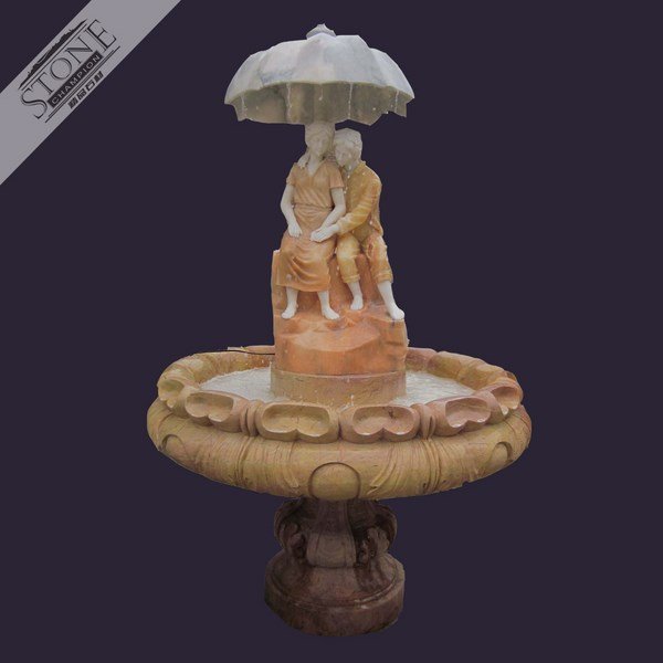 Natural stone fountain