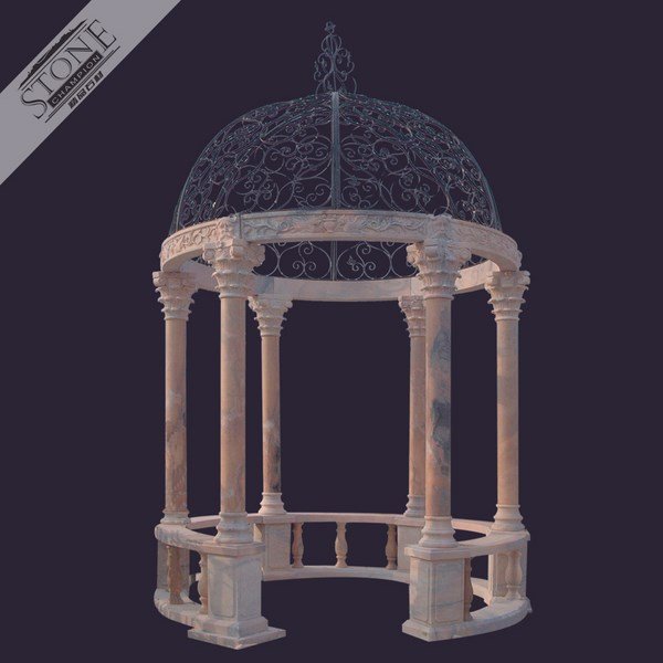 Marble gazebo with Roman columns