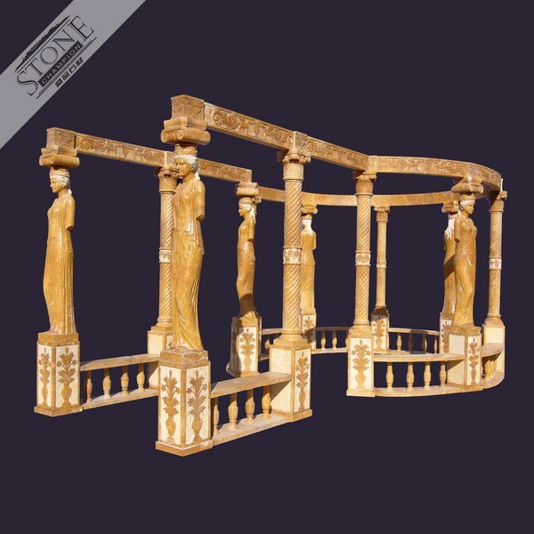 Special design large size yellow marble gar